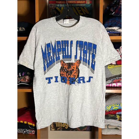 Vintage 90s Memphis State Tigers University Tee - Picture 1 of 7